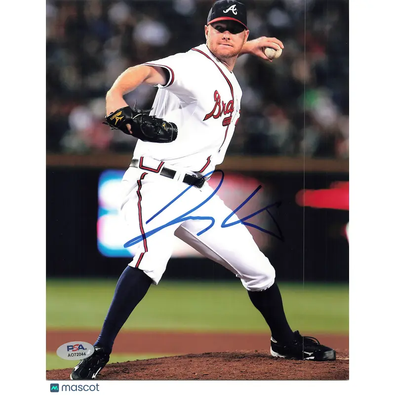 Jonny Venters Signed 8x10 Photo PSA Atlanta Braves