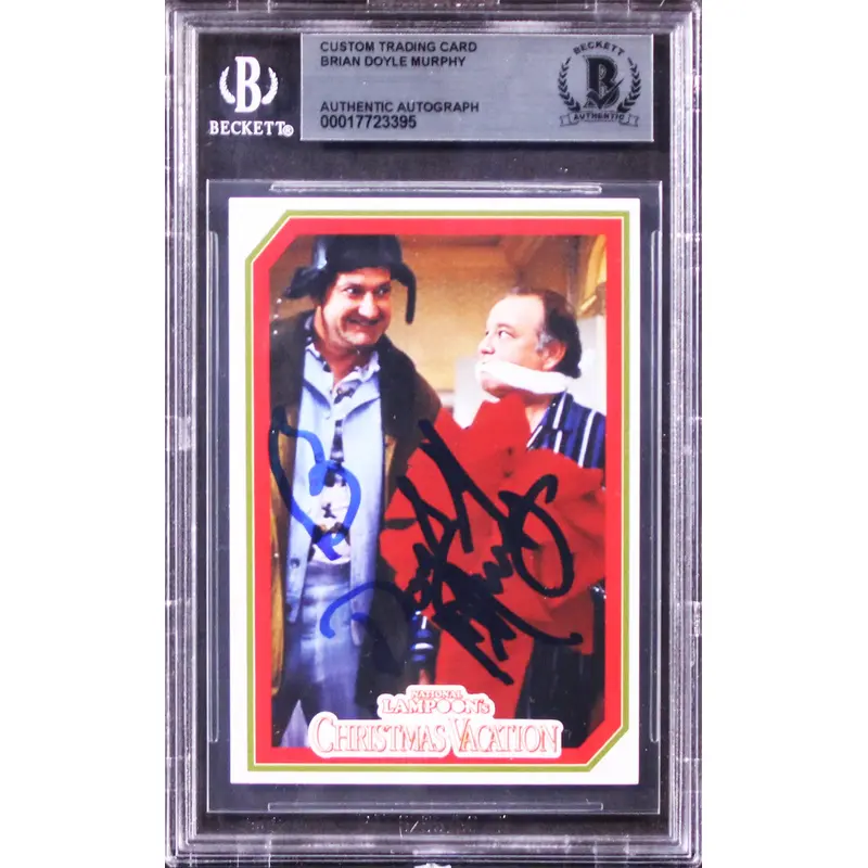 Brian Doyle Murphy Christmas Vacation Signed Custom Trading Card BAS Slabbed