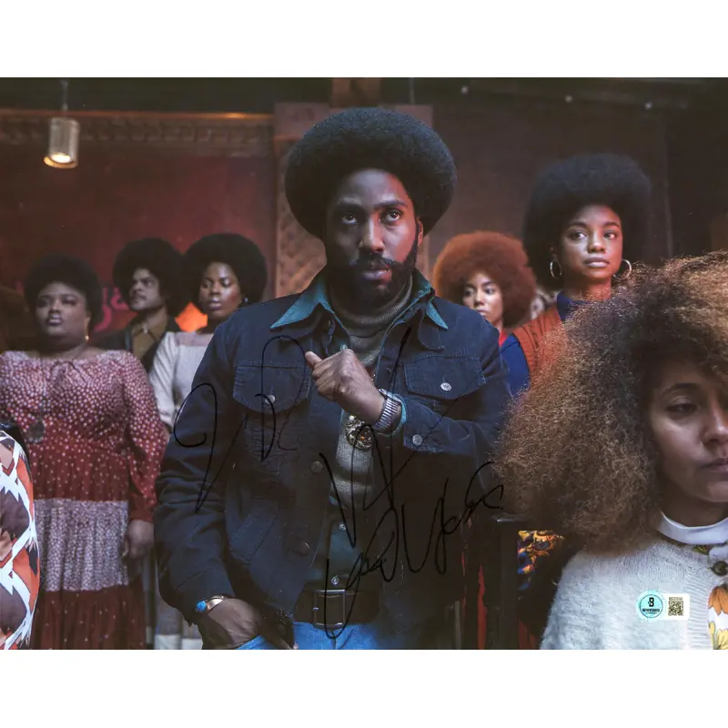 John David Washington BlacKkKlansman Authentic Signed 11x14 Photo BAS #BS20556