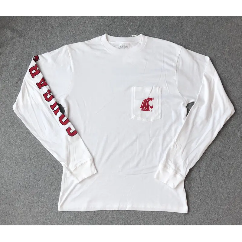 Men's Cougars White Long Sleeve