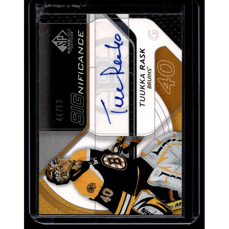 2008-09 SP Game Used Edition - SIGnificance - Tuukka Rask #SIG-TR /50