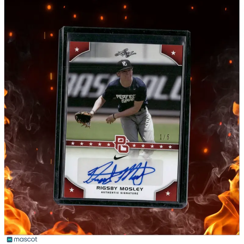 2015 Leaf Perfect Game National Showcase Rigsby Mosley Auto 1/5 #PG-RM1