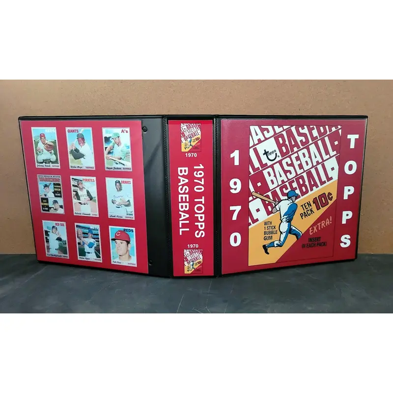 1970 Topps Baseball Cards Custom Made Album Binder 3 Sizes - 3546