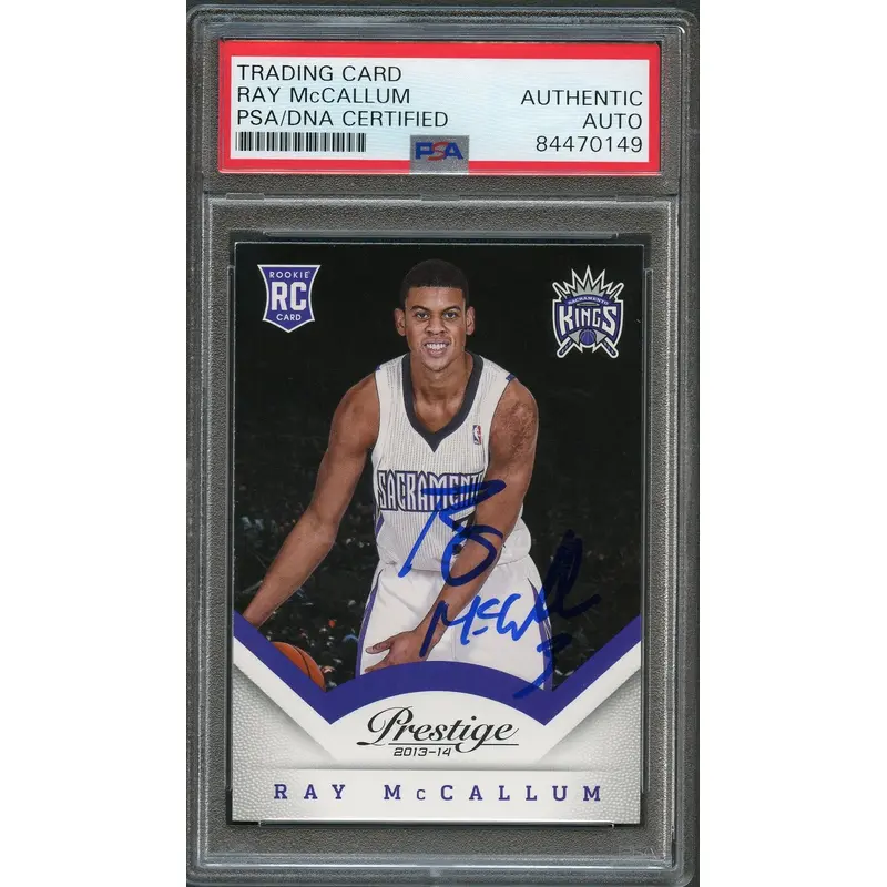 2013-14 Panini Prestige #193 Ray McCallum Signed Card PSA Slabbed RC Kings