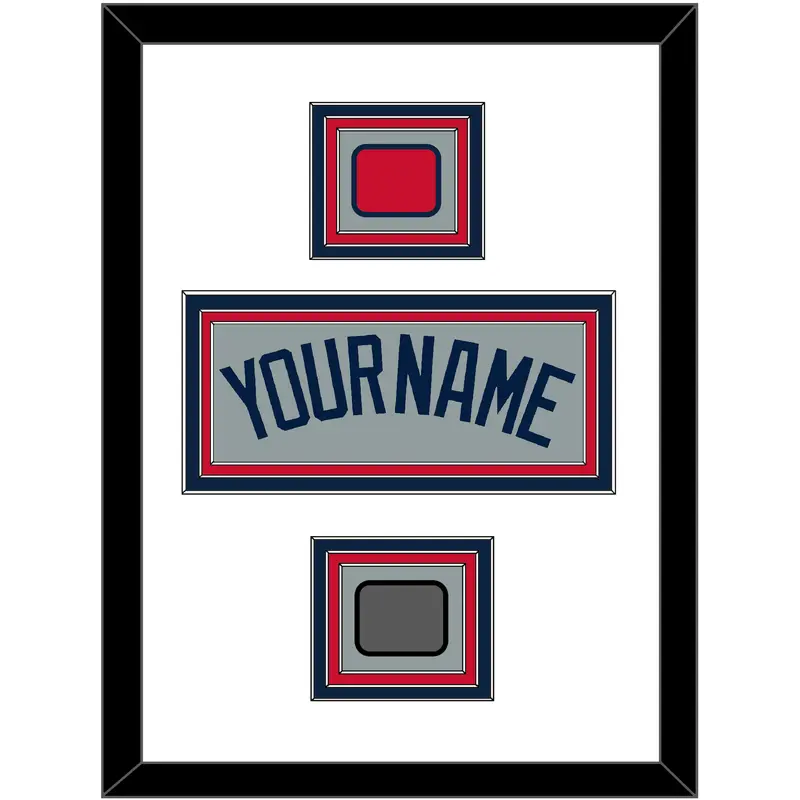Boston Name, Logo Patch & World Series Champions Patch - Road Gray (2009-2013) - Triple Mat 1
