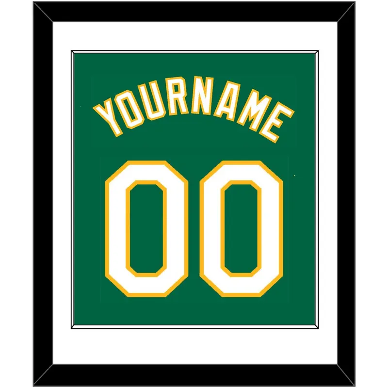 Oakland Name & Number - Alternate Kelly Green - Single Mat 1