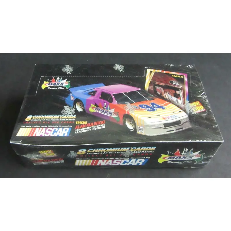 1994 Maxx Premier Plus Chromium Racing Race Cards Box