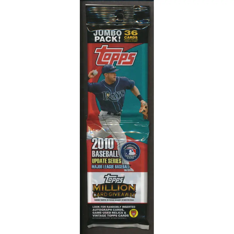 2010 Topps Baseball Unopened Update Series Jumbo Pack (36)