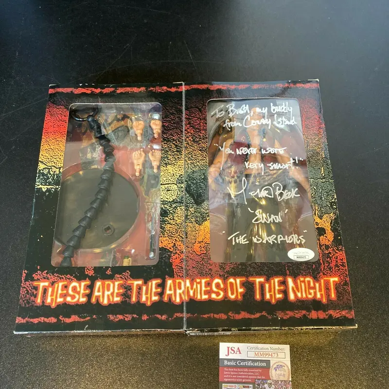Michael Beck Signed The Warriors Action Figure MEZCO NIB JSA COA