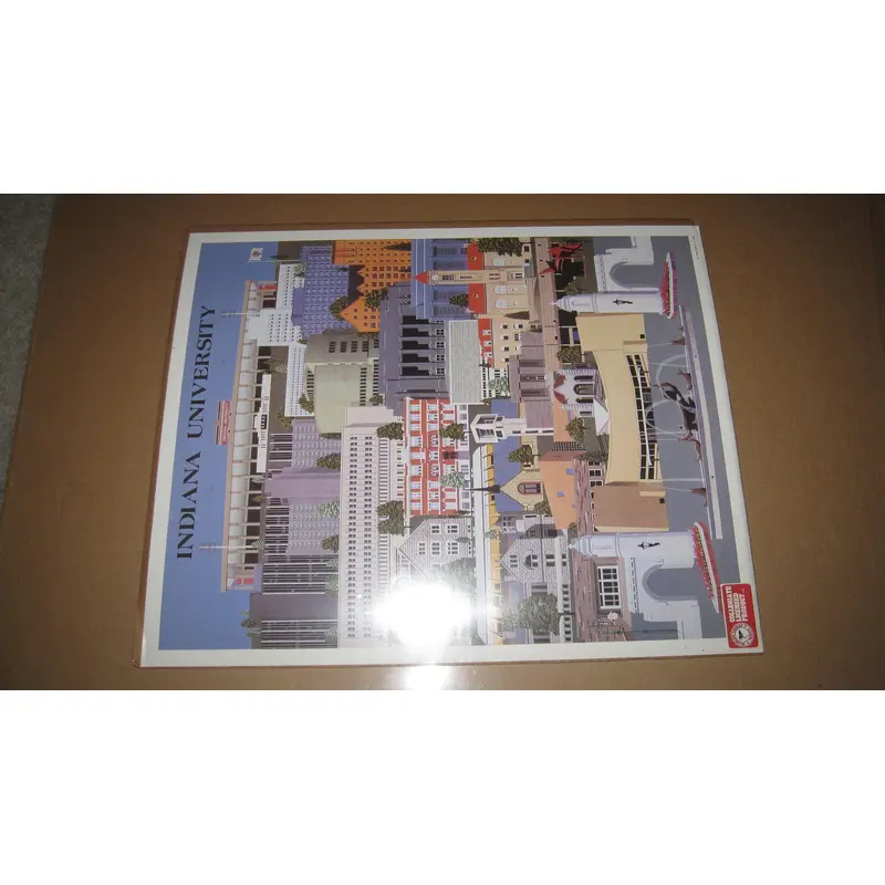 Indiana University 1990 David Lee Campus Print 16x20