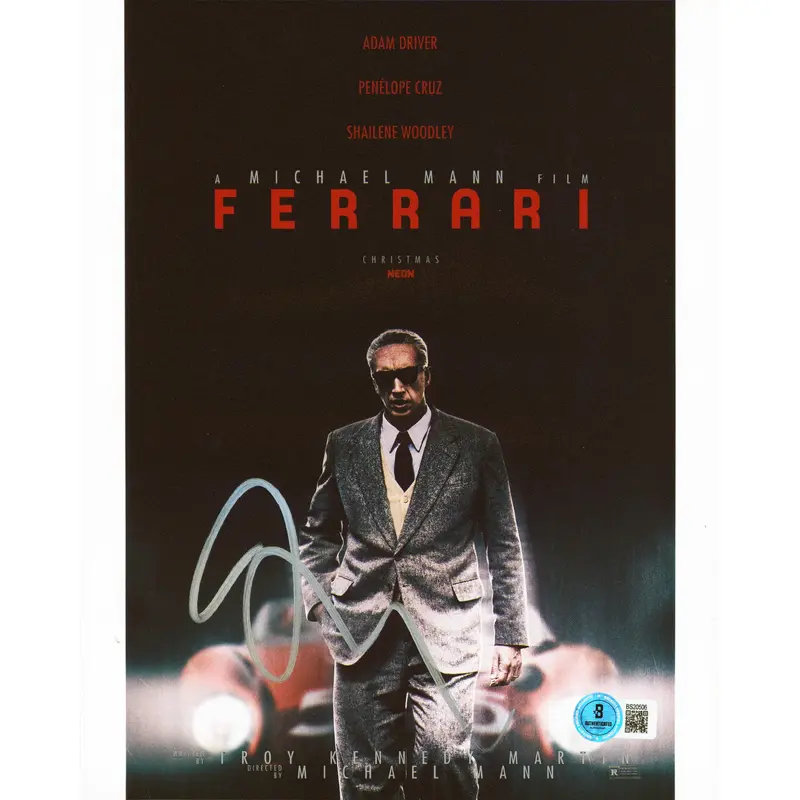 Michael Mann Ferrari Authentic Signed 8x10 Vertical Photo BAS #BS20506
