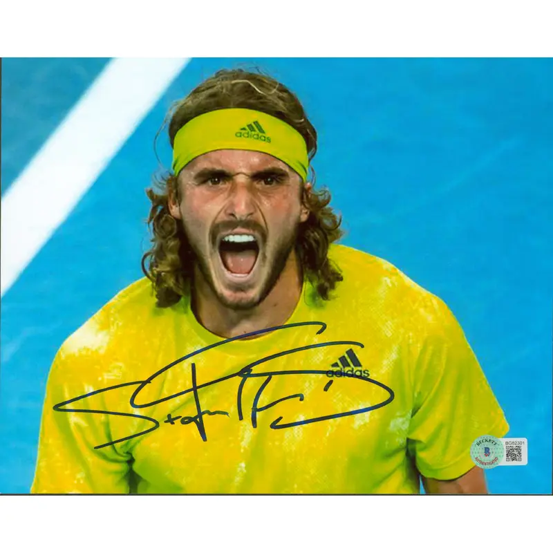 Stefanos Tsitsipas Authentic Signed 8x10 Photo Autographed BAS #BG82301