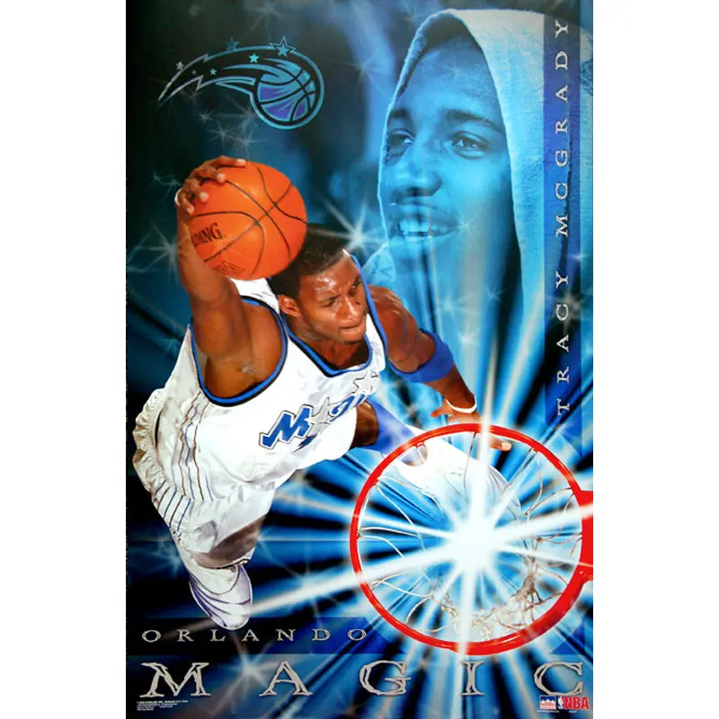 Tracy McGrady "Superstar" Orlando Magic NBA Action Poster - Starline 2003