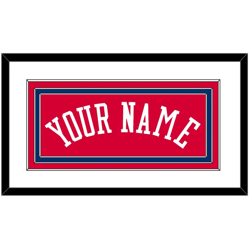 Philadelphia Name - Road Red (1978-1991) - Triple Mat 1