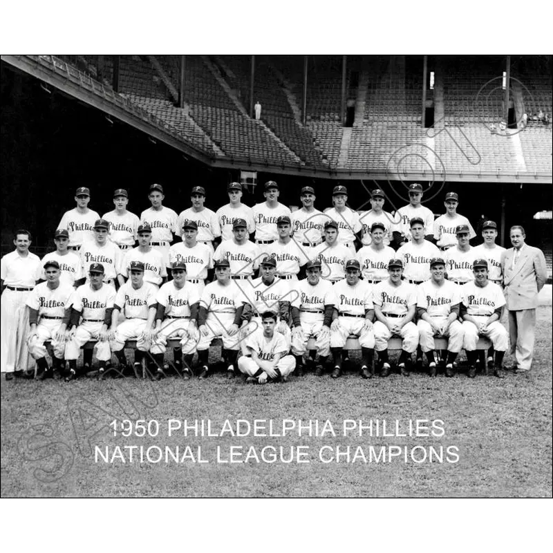 1950 Philadelphia Phillies 8X10 Photo - National League Champions Whiz Kids - 1457
