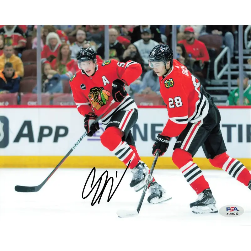 Colton Dach signed 8x10 photo PSA/DNA Autographed Chicago Blackhawks