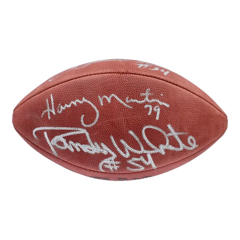 Tom Landry Dallas Cowboys Legends Signed Wilson NFL Game Football JSA COA