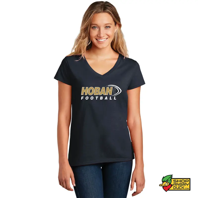 Hoban Football 24-25 Ladies V-Neck T-Shirt
