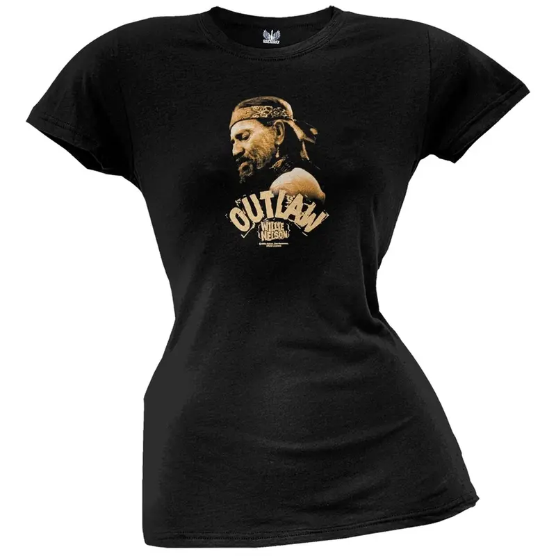 Willie Nelson - Outlaw Juniors Sheer T-Shirt