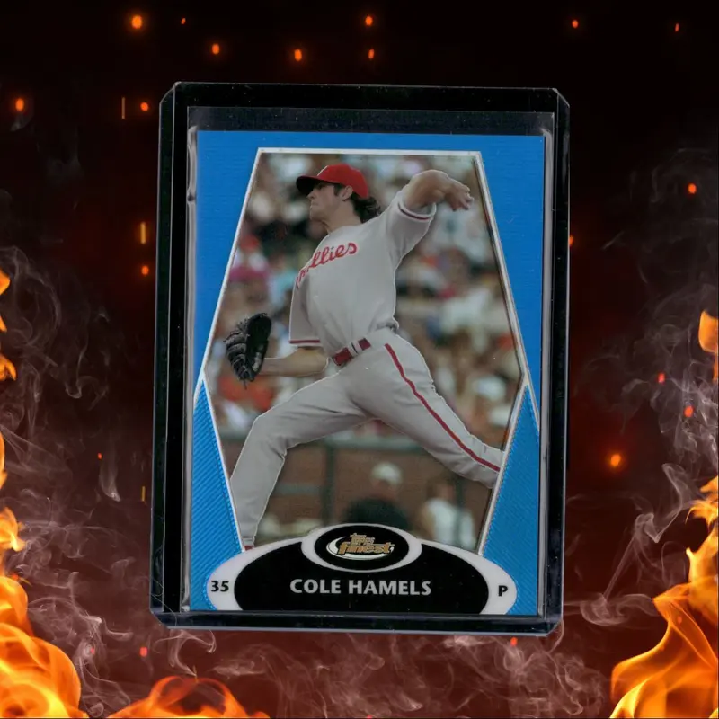 2008 Topps Finest Refractors Blue Cole Hamels 192/299 #FM-CH