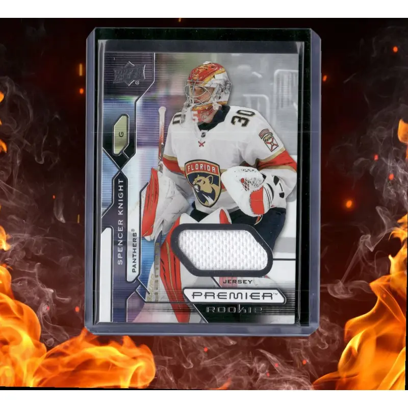 2021-22 Upper Deck Premier Spencer Knight Jersey Rookie #108