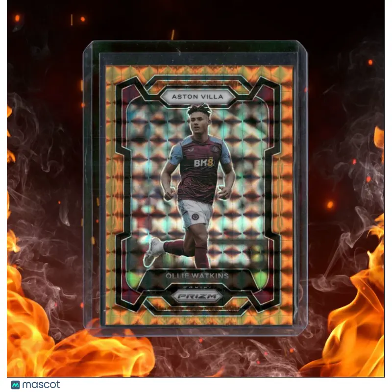 2023 Panini Prizm Premier League Ollie Watkins Orange Mosaic Prizm #112