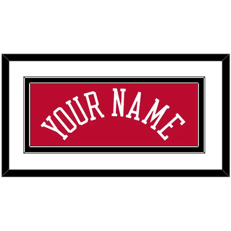Chicago Name - Red Icon - Double Mat 1