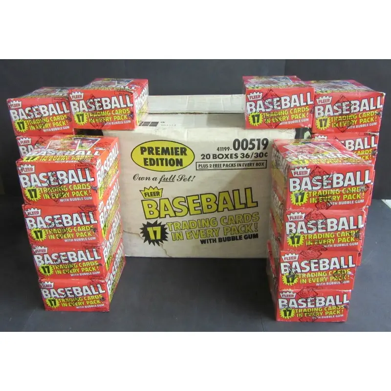 1981 Fleer Baseball Unopened Wax Case (20 Box) (BBCE)