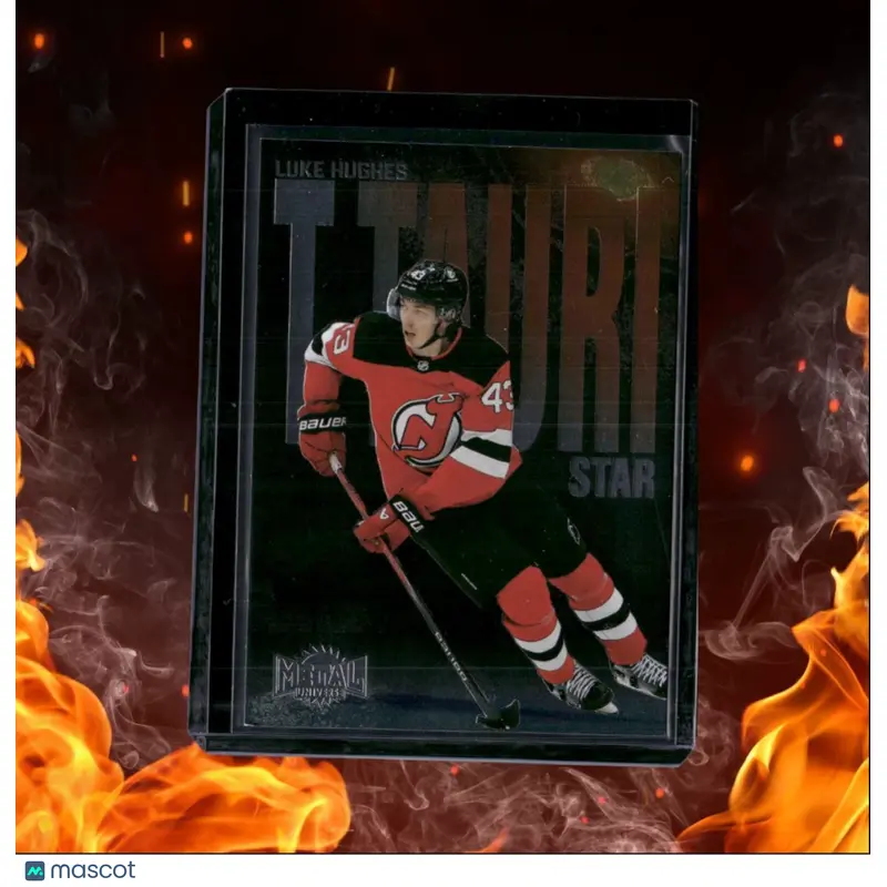 2023-24 SkyBox Metal Universe Luke Hughes T Tauri Star Phase Rookie #TTP-13