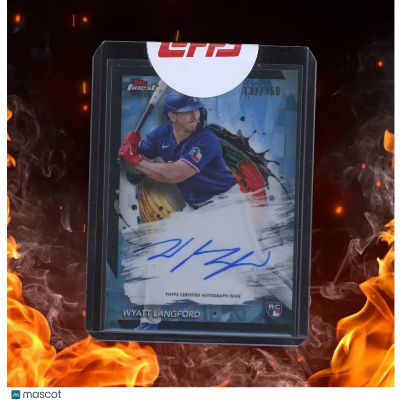 2024 Topps Finest WYATT LANGFORD Rookie Auto /150 Blue Refractor #FA-WL