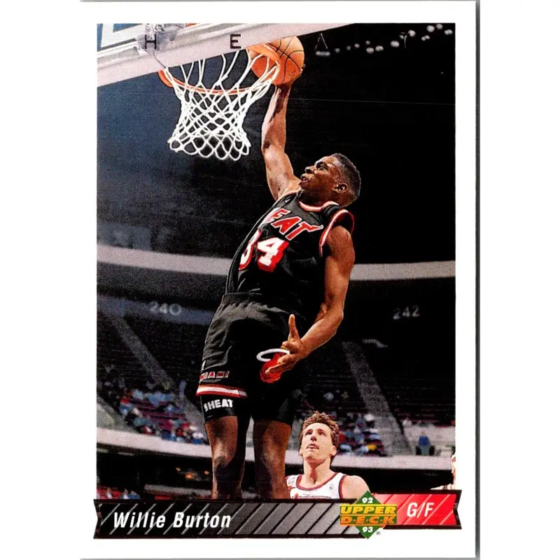 1992 Upper Deck Willie Burton #128