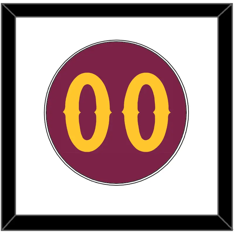 Arizona State Baseball Number - Alternate Maroon - Single Mat 1