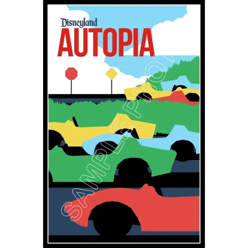 Disneyland Autopia #2 Poster 11X17 - 1263