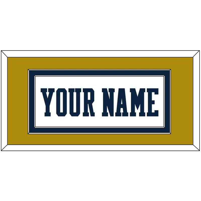 Notre Dame Basketball Name - Home White - Double Mat 3