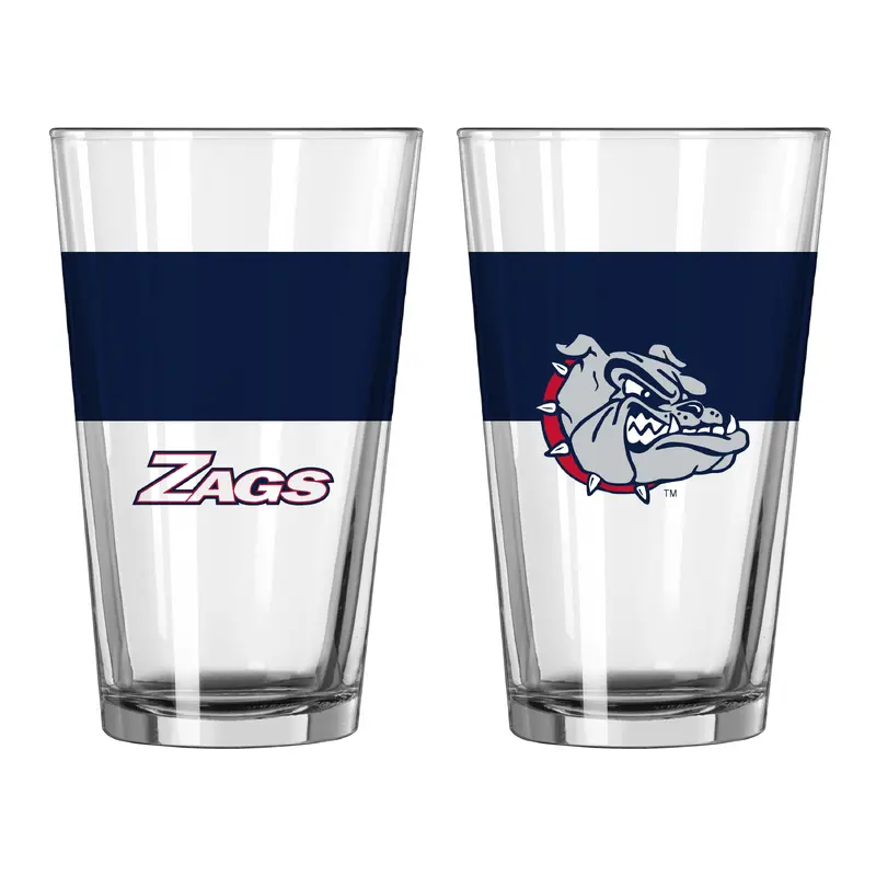 Gonzaga 16oz Colorblock Pint Glass