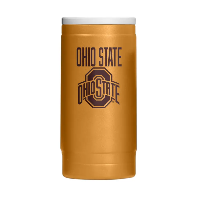 Ohio State  Huddle Powder Coat Slim Can Coolie