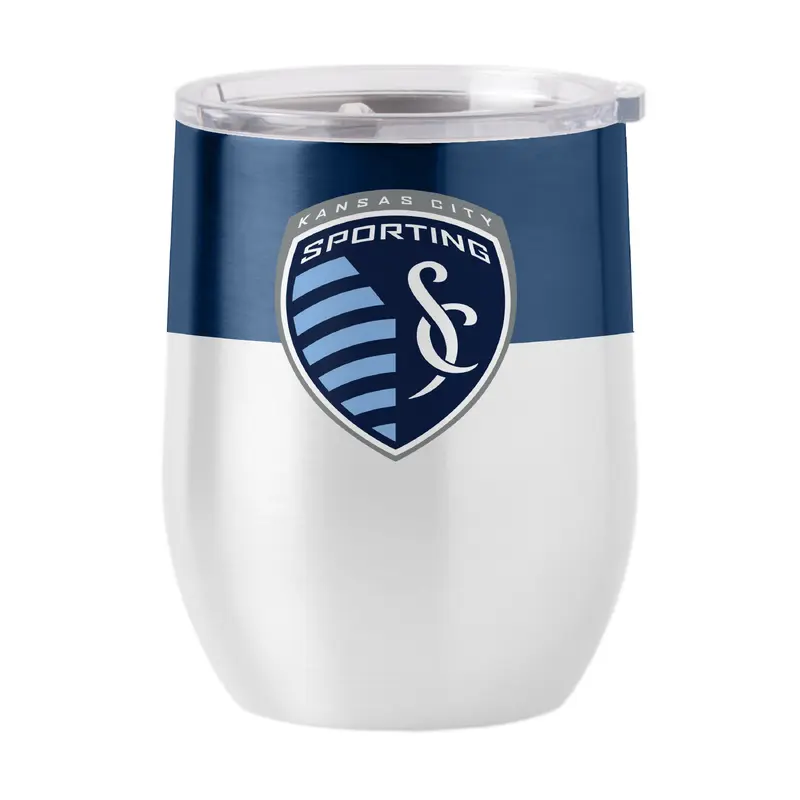 Sporting Kansas City 16oz Colorblock Stainless Curved Beverage