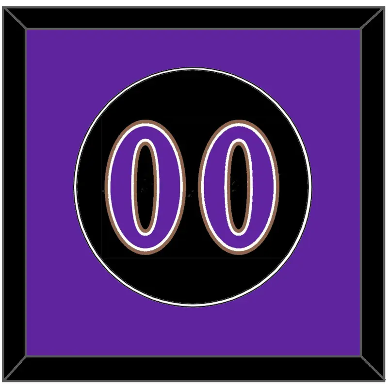 Arizona Number - Alternate Black (2001-2006) - Single Mat 2