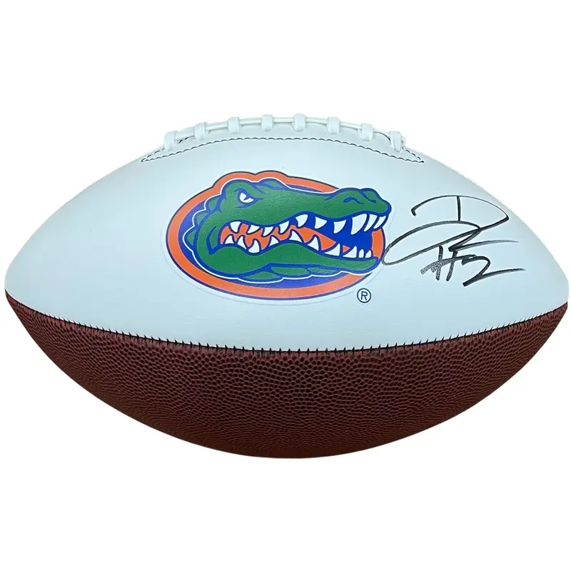 DJ Lagway Autographed Florida Gators Logo Football - JSA
