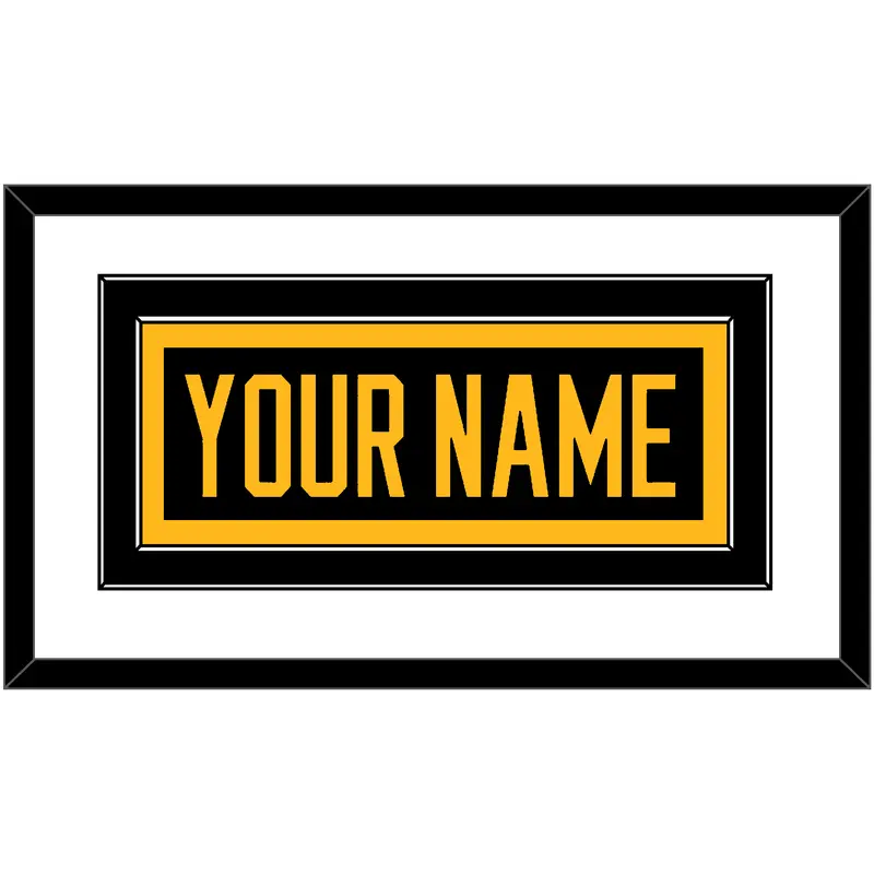 Pittsburgh Nameplate - 2019 Stadium Series Black Jersey - Double Mat 1