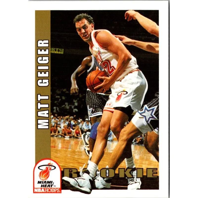 1992 Hoops Matt Geiger #412 Rookie