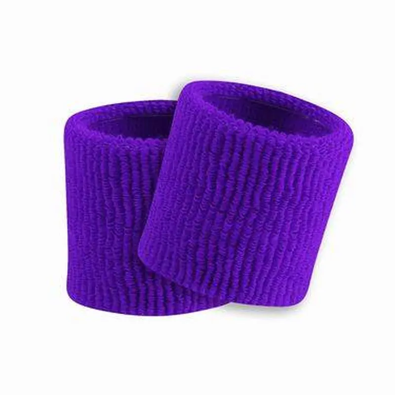 New TCK Super Terry Wristband Purple 3.5" Wide
