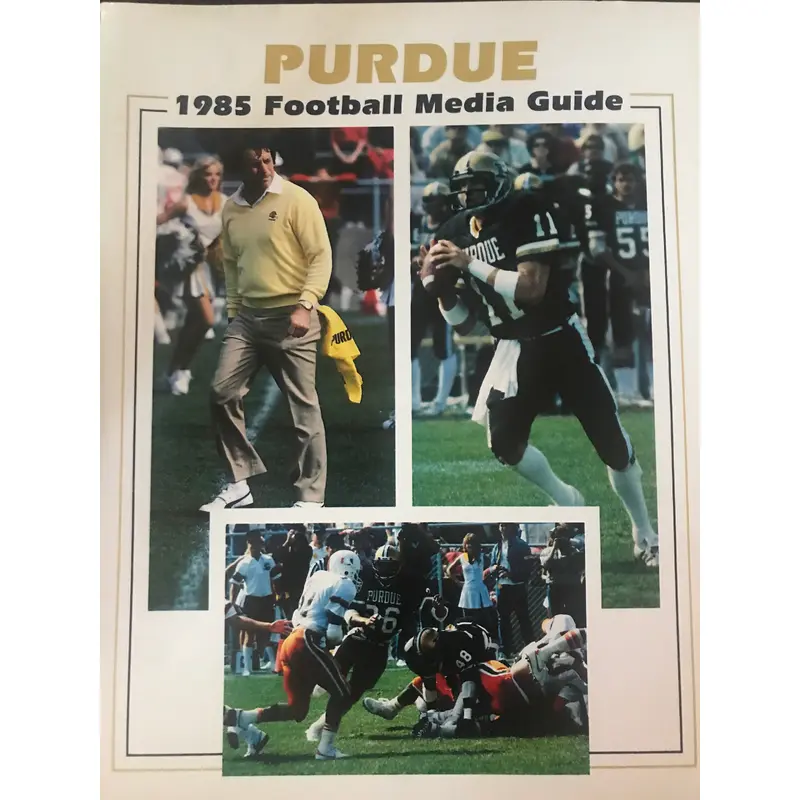 1985 Purdue Football Media Guide