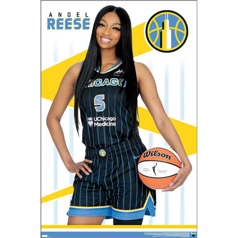 Angel Reese "Superstar" Chicago Sky WNBA Women's Basketball Poster - Costacos 2024