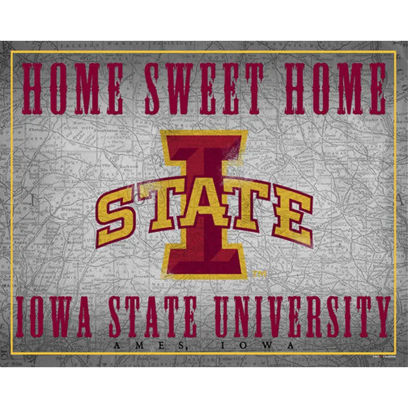 Iowa State Cyclones "Home Sweet Home" Premium Poster Print - ProGraphs Inc.