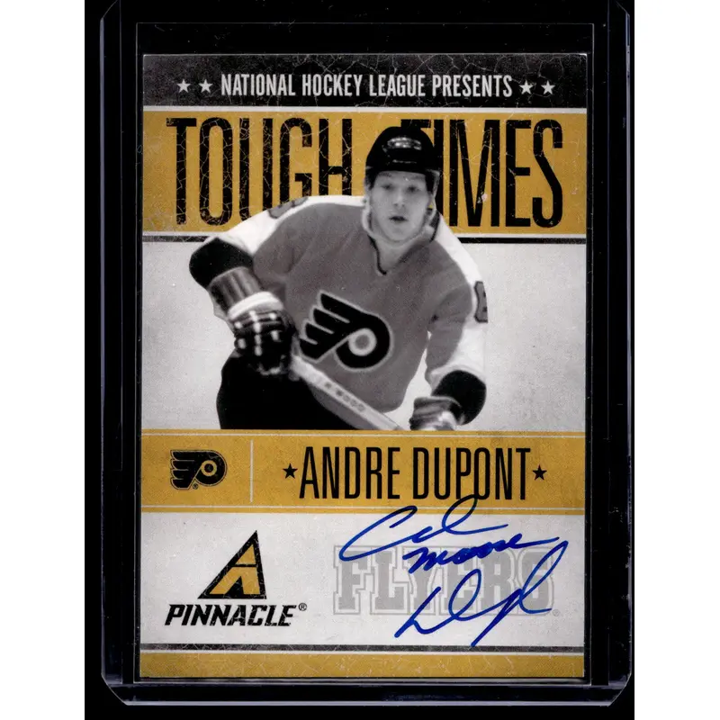 2010-11 Panini Pinnacle - Tough Times Autographs - Andre Dupont #AD /250