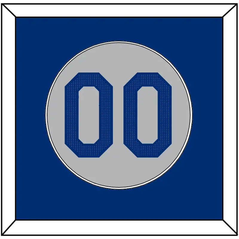 Los Angeles Number - Road Gray - Single Mat 2