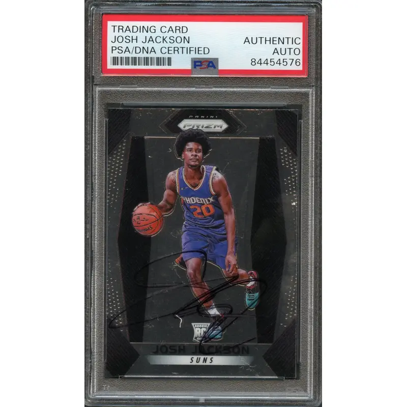 2017-18 Panini Prizm #61 Josh Jackson Signed Rookie Card AUTO PSA Slabbed RC Suns