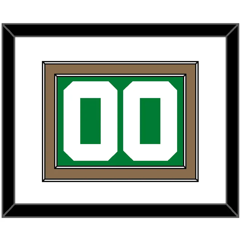 Boston Number - Road Green (1972-2018) - Double Mat 1
