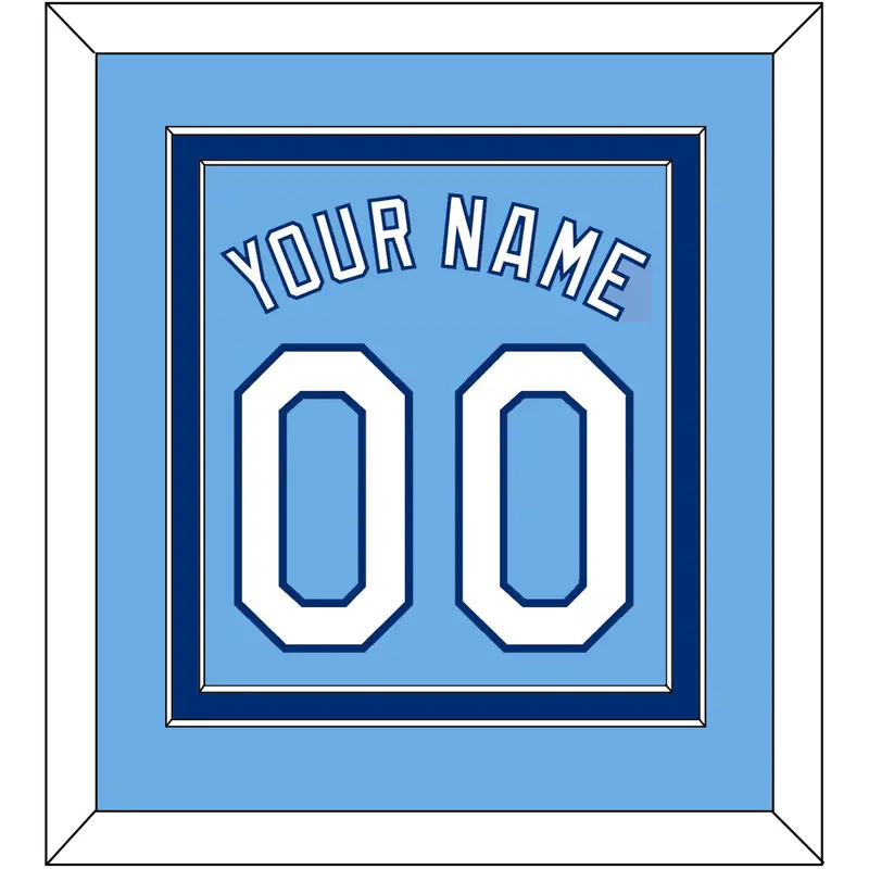 Kansas City Name & Number - Alternate Powder Blue - Double Mat 2